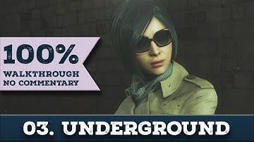 Resident Evil 2 Remake Walkthrough - LEON A (Hardcore,No Damage,100%) part 3 UNDERGROUND