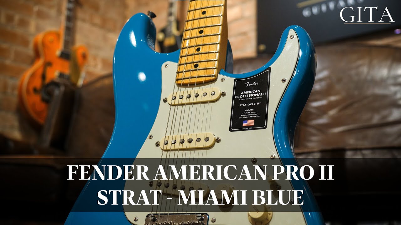 Fender American Professional II Stratocaster In Miami Blue - Guitars In The  Attic