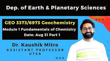 Geochemistry Fall 2023 Class 1 Aug 31 Part 1