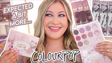 COLOURPPOP PRETTY PLEASE 🎀 FULL COLLECTION REVIEW, TRY ON, + COMPARISONS