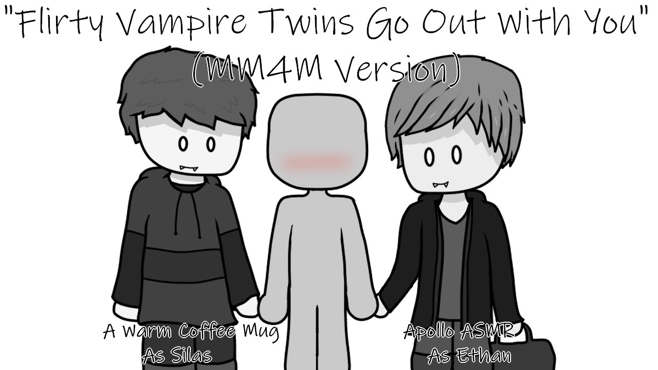 [MM4M] Кокетливые близнецы-вампиры идут с тобой на свидание, при участии @apollostudios005