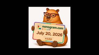 Color Nonogram.com Daily Puzzle (July 20, 2026) — Hard   #colornonogram #nonogram #dailypuzzle