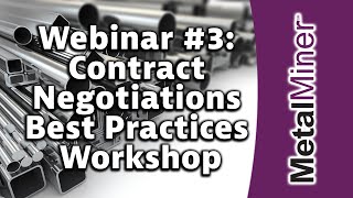 Webinar #3: Contract Negotiations Best Practices Workshop