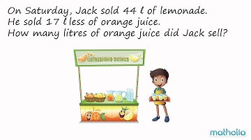 Word Problems With Bar Models (Subtraction of Volume)