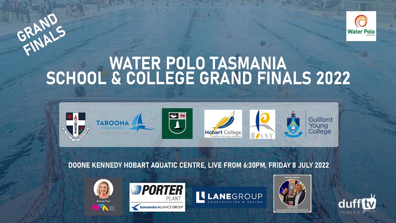 School & College Grand Finals 2022 Water Polo Tasmania YouTube