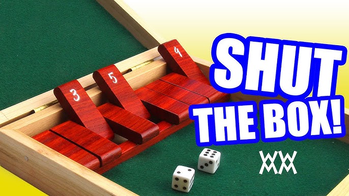 SHK Digitrade Shut The Box Dice Game Wooden (2-4 Players) [4 Sided Large  Wooden Board Game, 8 Dice + Shut The Box Rules] for Kids & Adults Amusing  Game for Learning Addition, 12 inch-S Word Games Board Game - Shut The Box  Dice Game