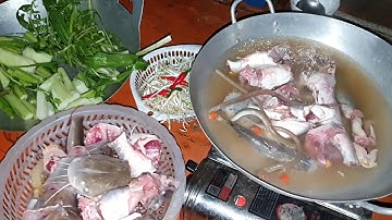 Thả cào bắt cá lăng 