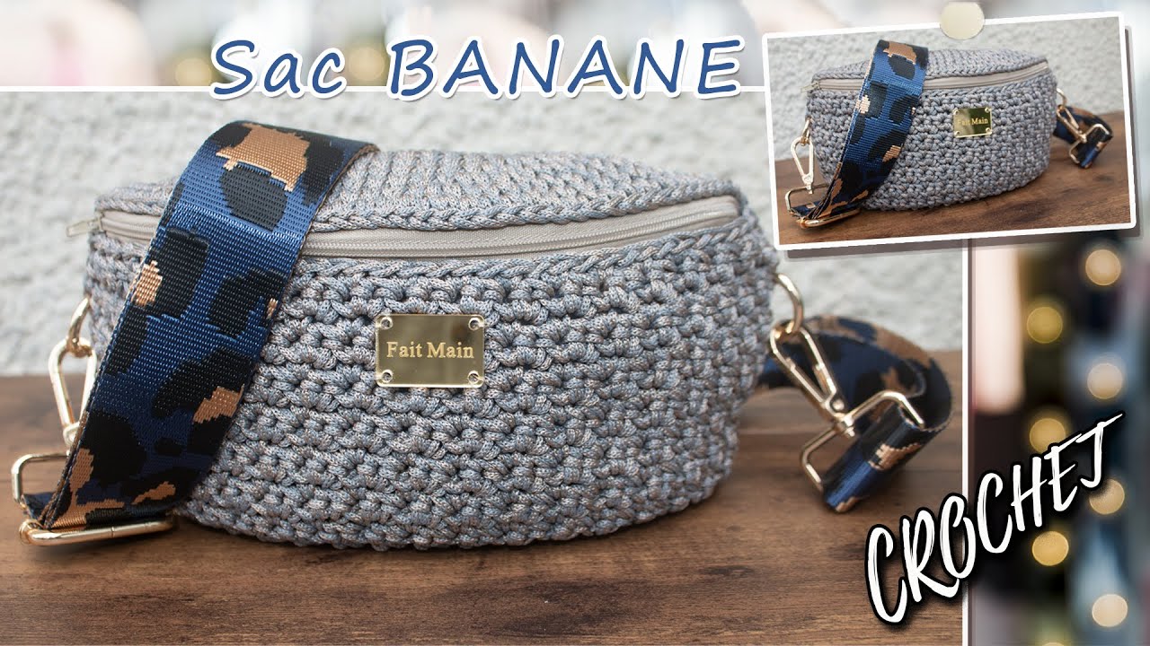 BANANE SAC AU CROCHET 🎒 TROP FACILE ET TROP CLASSE ! Tutoriel Crochet