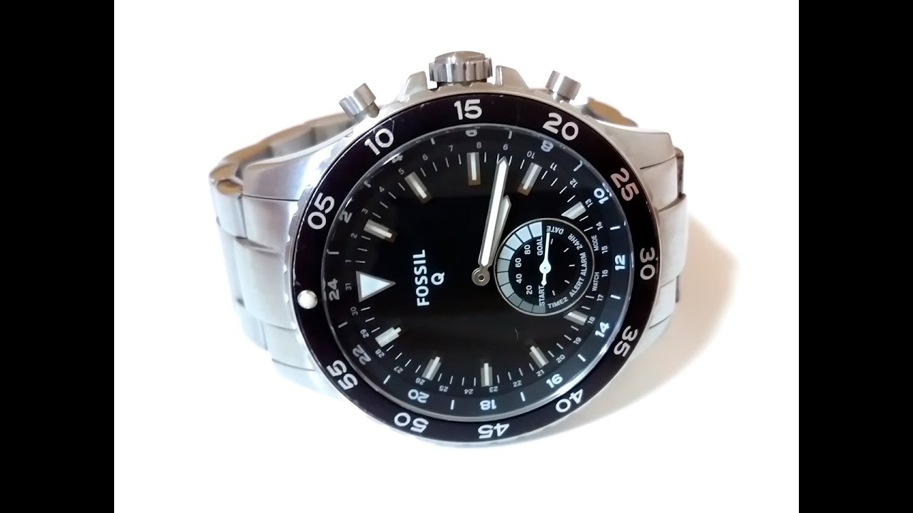 FOSSIL Q Crewmaster FTW1126 Hybrid Watch - YouTube