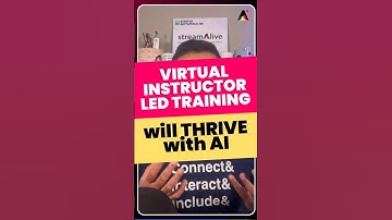 Virtual Instructor-Led Training will THRIVE with AI #powerpoint  #ai #onlinetraining #meetings