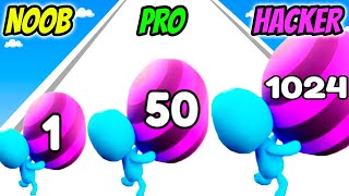 Belly Ball Runner - NOOB vs PRO vs HACKER screenshot 5