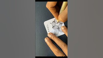 Tangle Repertoire - RAVEL TRYST course now open check out my website #zentangle #zen #youtubeshorts