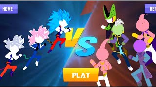 Stick Z Super Dragon Fight - Goku SSJ10 vs Zamasu, Hit, Buu, Cell - Full Char screenshot 5
