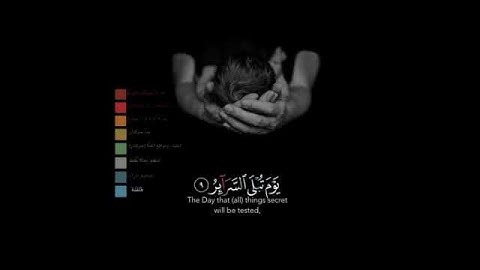 سورة الطارق من آية 5-10 ﴿فَلْيَنظُرِ الْإِنسَانُ مِمَّ خُلِقَ﴾.