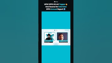 UPSC EPFO EO AO Topper Reveals Interview Preparation | EPFO Annual Report PIB Website Only