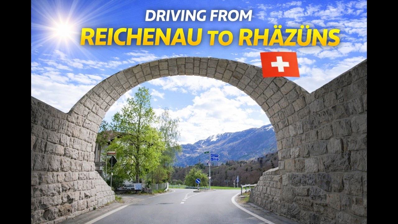 Driving Through the Swiss Alps 🇨🇭 | Reichenau → Rhäzüns | Beautiful Mountain Road
