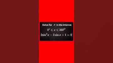 Solve 2sin²x - 3sinx + 1 Fast