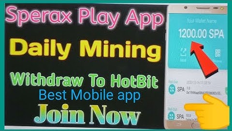 Sperax play mining app | Listed in 5 exchange | Rashid Technical |