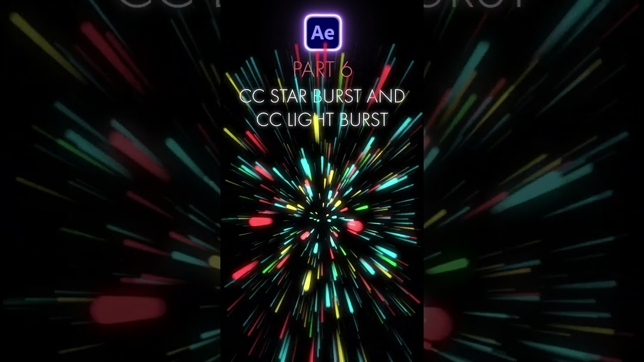 AE tutorial part 6 - cc star burst and cc light burst 