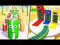 Juice Run vs Battery Run Gameplay Walkthrough NEW Mobile Games (Android,ios)
