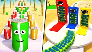 Juice Run vs Battery Run Gameplay Walkthrough NEW Mobile Games (Android,ios)