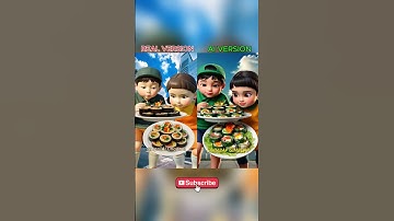 Squid Game AI Korean Food ASMR:What do you thing of AI version? #shorts #squidgame #asmr