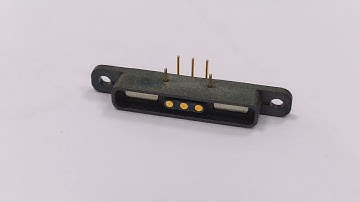 Magnetic pogo pin connector