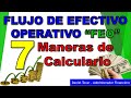 Flujo de Efectivo Operativo FEO. 7 maneras de calcularlo!!!. Free Operating Cash Flow. Proyectos