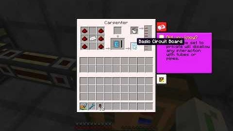 FTB Tutorial Carpenter