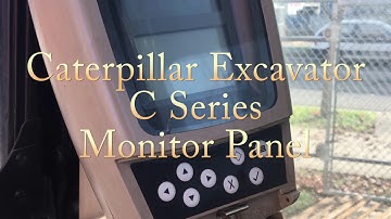 Cat C Series Excavator Monitor Panel