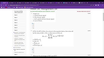 Signal Processing Techniques solution Week 6  nptel 23#nptel2023 #dsd #jan #nptel #signalprocessing