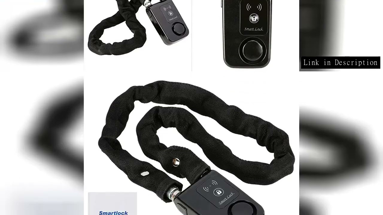 ?Buy It-Now!?Bluetooth Chain Lock Smart Keyless Bike/Motorcycle Gate/Door Lock Anti Theft 110Db Alar