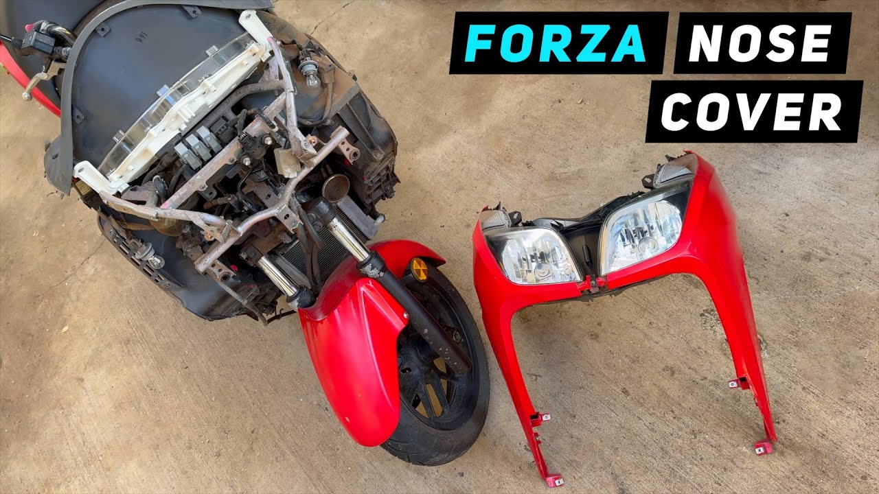 Honda Forza 300 - Front Nose Cover Removal / Installation | Mitch's Scooter Stuff
