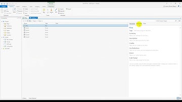 فتح نافذة إدارة الملفات الوصفية Open Catalog window (ArcGIS Pro)