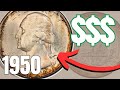 1950 Quarter Value - Silver Washington Quarters (1932 - 1964)