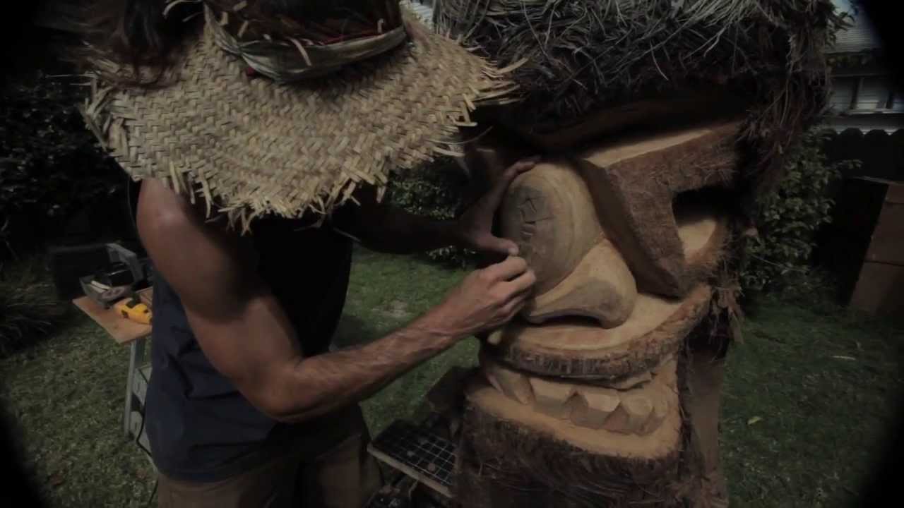 Crazy Al Evans Tiki Carving 