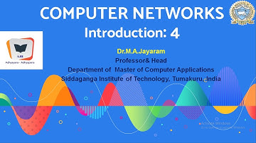 Computer Networks Tutorial - 4|| Dr.M.A.Jayaram