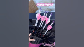 Part 2. Quick fletching arrows ! #archery #womeninarchery
