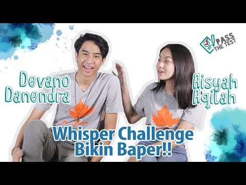 Devano Danendra x Aisyah Aqilah Main Whisper Challenge. Baper Alert!! | Melodylan