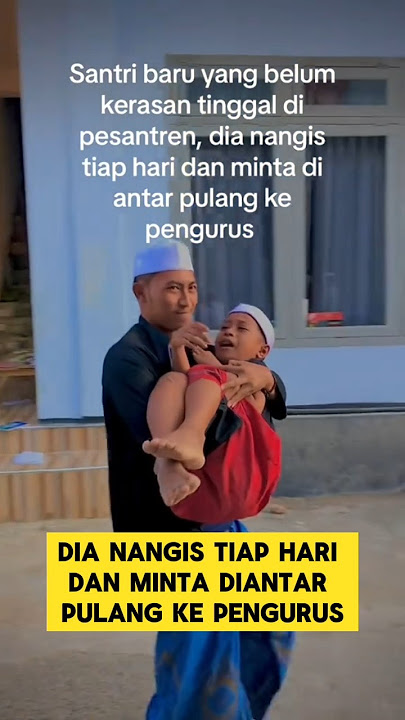 momen sedih ketika santri menangis karena tidak betah di pesantren ‼️#sedih #nangis #santri #mondok