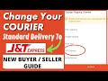 How to change shipping courier in shopee  shopee