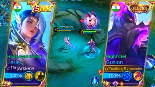 NEW ANNUAL LESLEY STARLIGHT SKIN IS SAME AS GUSION COLLECTOR || COUPLE GOALS || BEST SKINS ~MLBB