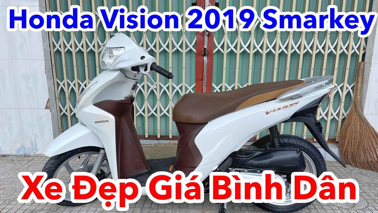 Bán Xe Honda Vision Trắng Nâu 2019 Ổ Khóa Thông Minh Cực Đẹp Giá Bình ...