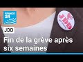 Jdd  fin de la grve aprs 6 semaines un accord conclu pour mettre fin au mouvement social