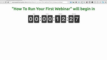Setting up the webinar countdown page in WP WebinarSystem - WordPress webinar plugin