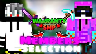 warranty smp members selection Live