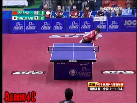 Zhang Jike vs Jun Mizutani (2009 Asian Championshi...