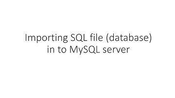 Importing Database in MySQL using source command