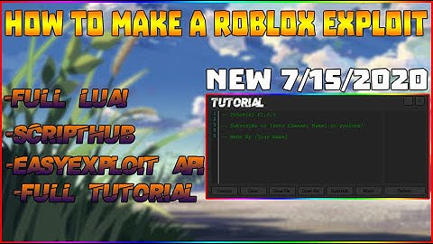 ⭐ HOW TO MAKE A ROBLOX EXPLOIT ⭐ || PART 3|| 💥 [7/11/2020] NEW 💥 || Coding!!