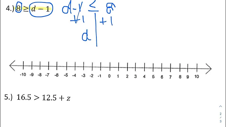 GEN Solving Inequalities by Adding or Subtracting